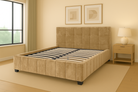 DIVERSE - Pat Nora cu saltea - Crem - 180 x 200