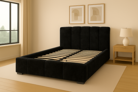 Produse - Pat Riviera - Negru - 160 x 200