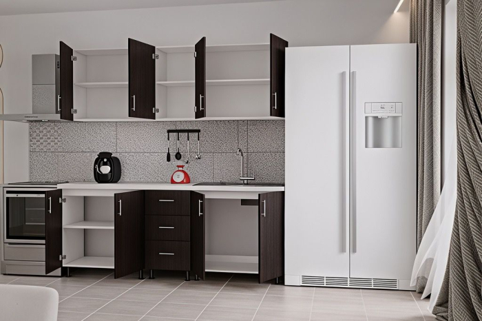 Bucatarie Mona, 200 cm L, Wenge, Pal 18 mm [2]