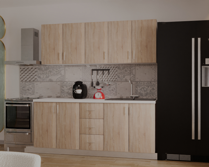 Bucatarie Ritta, 200 cm L, Sonoma, Pal 18 mm [3]