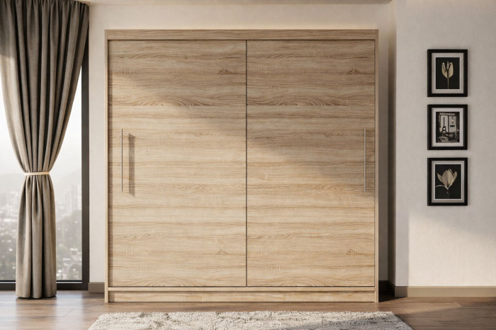 Dressing Alex, 120x60x200cm, Stejar Sonoma, Pal 18 mm [4]