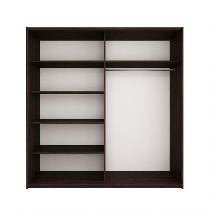 Dressing Alex, 120x60x200cm, cu oglinda, Wenge-Sonoma, Pal 18 mm [4]
