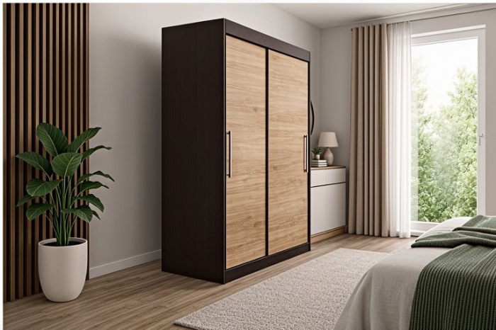 Dressing Alex, 160x60x200cm, Wenge-Sonoma, Pal 18 mm [2]