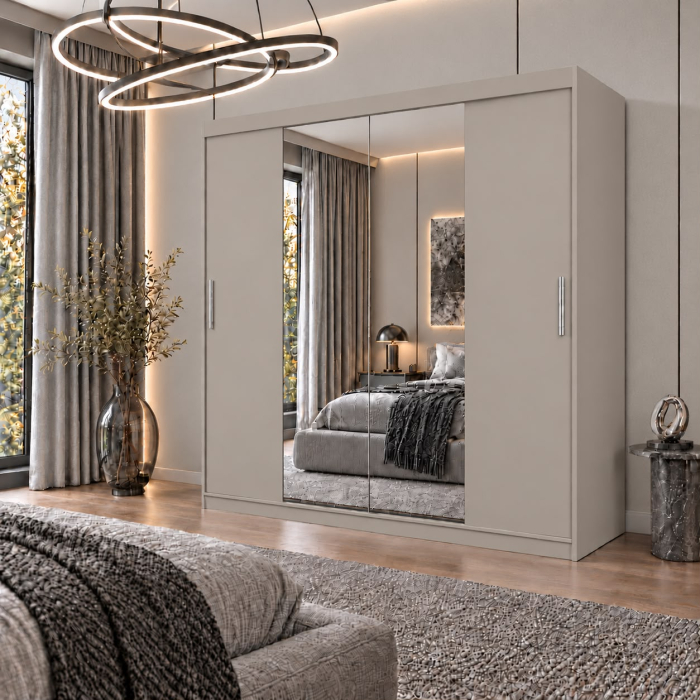 Dressing Alex, 180x60x200cm, cu oglinda, Casmir, Pal 18 mm [3]