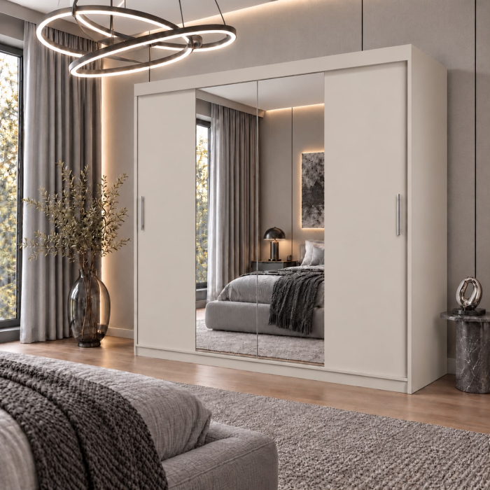 Dressing Alex, 200x60x200cm, cu oglinda, Casmir, Pal 18 mm [2]