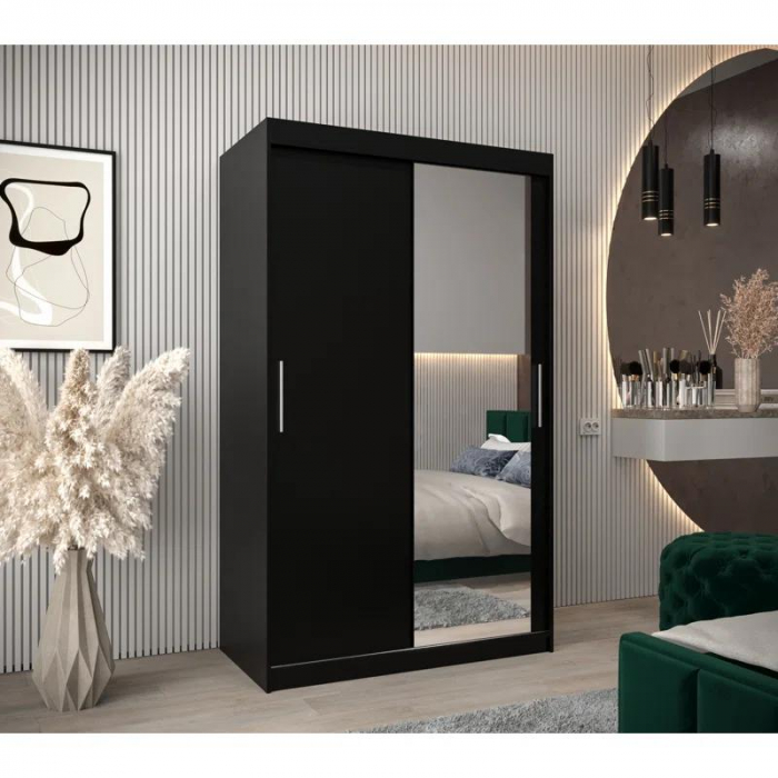 Dressing Ana, 120x60x200cm, cu oglinda, Wenge, Pal 18 mm [1]