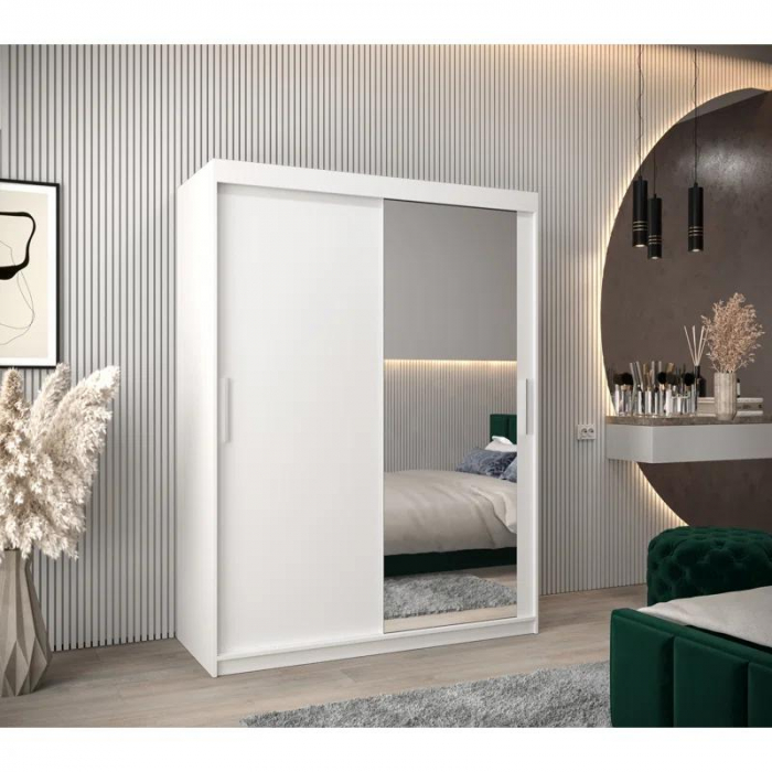 Dressing Ana, 160x60x200cm, cu oglinda, Alb, Pal 18 mm [1]