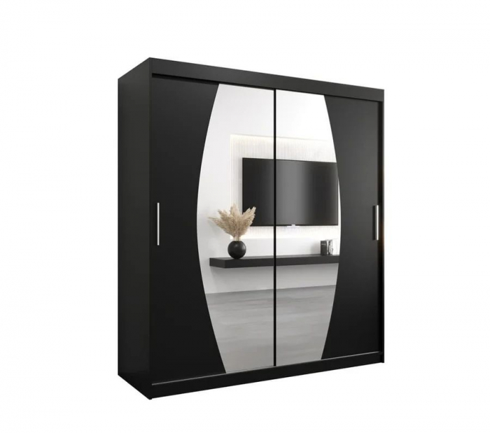 Dressing Cami, 160x60x200cm, cu oglinda, Wenge, Pal 18 mm [2]