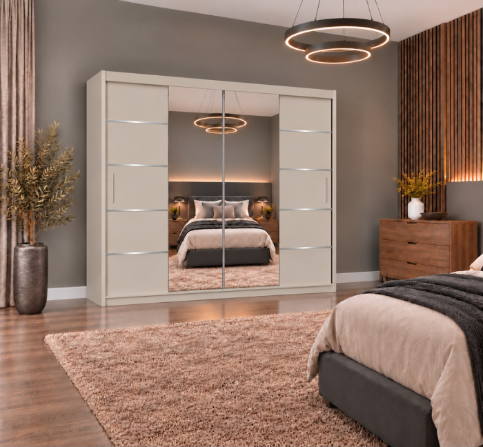 Dressing Marissa, 200x60x200cm, cu oglinda, Casmir, Pal 18 mm [5]