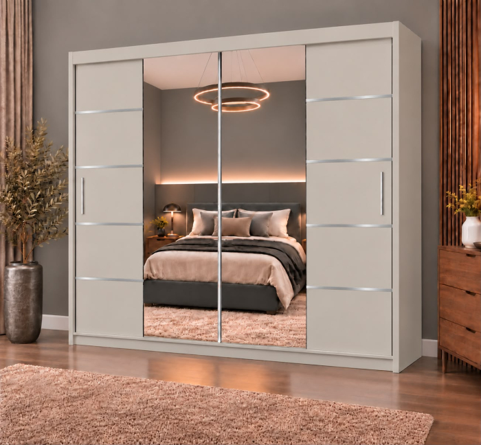 Dressing Marissa, 200x60x200cm, cu oglinda, Casmir, Pal 18 mm [2]