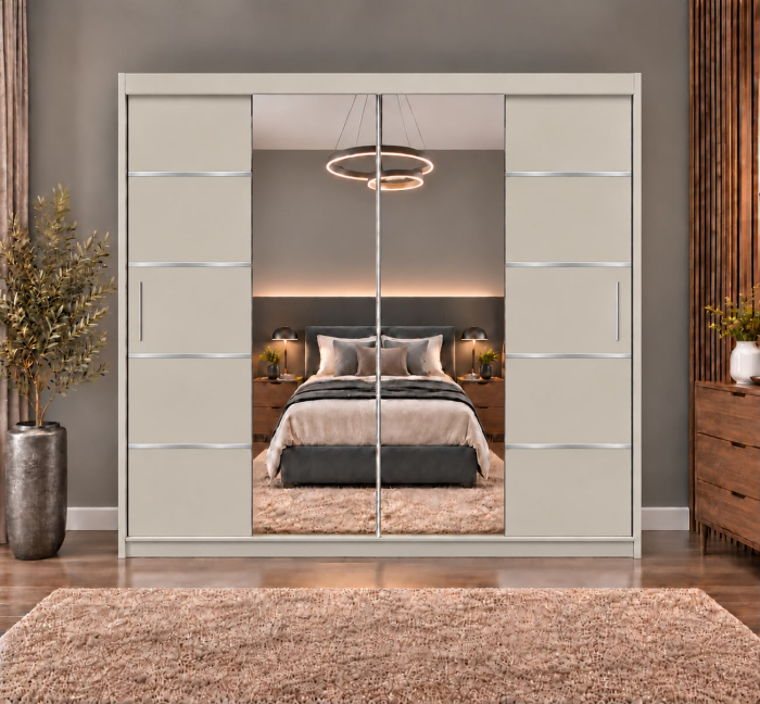Dressing Marissa, 200x60x200cm, cu oglinda, Casmir, Pal 18 mm [3]