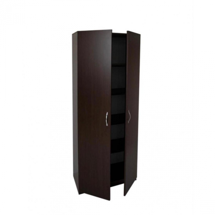 Dulap 2 usi, 197x80x40 cm, 4 polite, Wenge, Pal 18 mm [4]