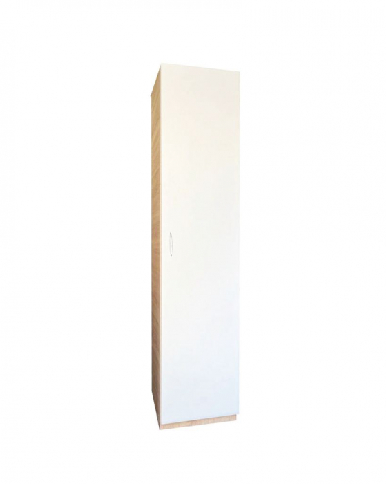 Dulap tip Soldat, 197x45x50 cm, 4 polite, Stejar Sonoma + Alb, Pal 18 mm [2]