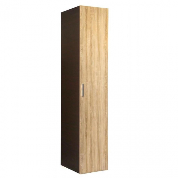 Dulap tip Soldat, 197x45x50cm, 4 polite, Wenge + Stejar Sonoma, Pal 18 mm [3]