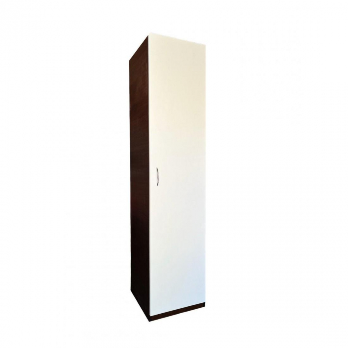Dulap tip Soldat, 197x45x50 cm, 4 polite, Wenge +Alb, Pal 18 mm [2]