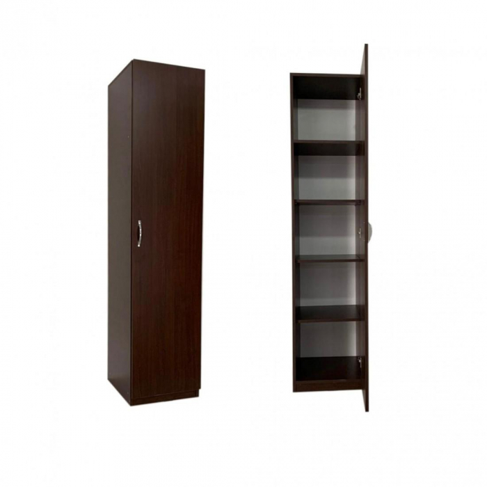 Dulap tip Soldat, 197x45x50cm, 4 polite, Wenge, Pal 18 mm [4]