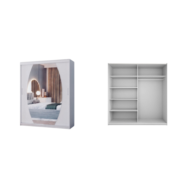 Pat Alex Crem, 160x200 cm + Dressing Cami Alb, 140x200 cm [6]