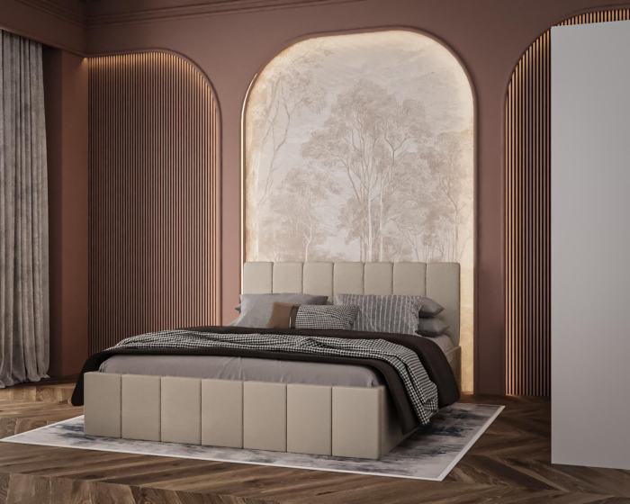 Pat Alex Crem,180x200 cm + Dressing Cami Alb, 140x200 cm [4]