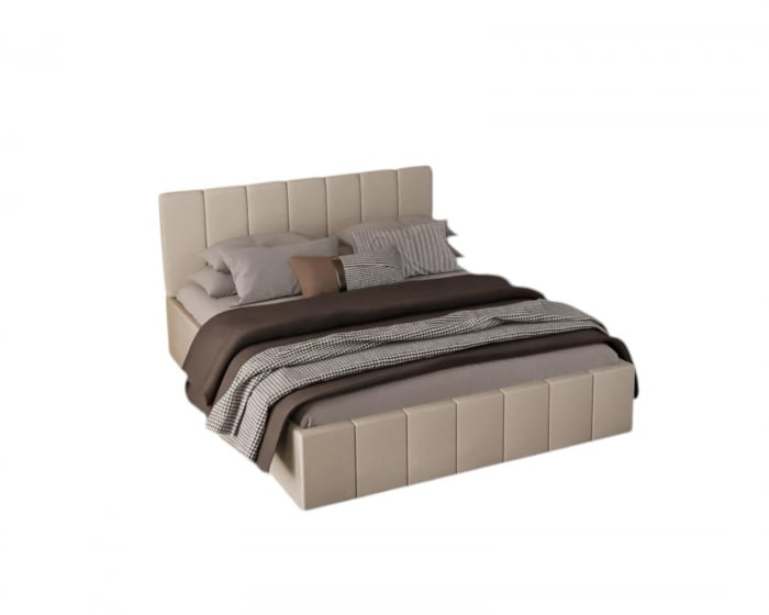 Pat tapitat Alex, 180x200 cm, Gri inchis [5]