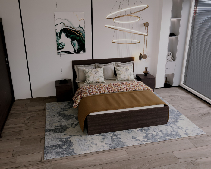 Set Dormitor Elis, 160x200cm, Wenge, Pal 18 mm [3]