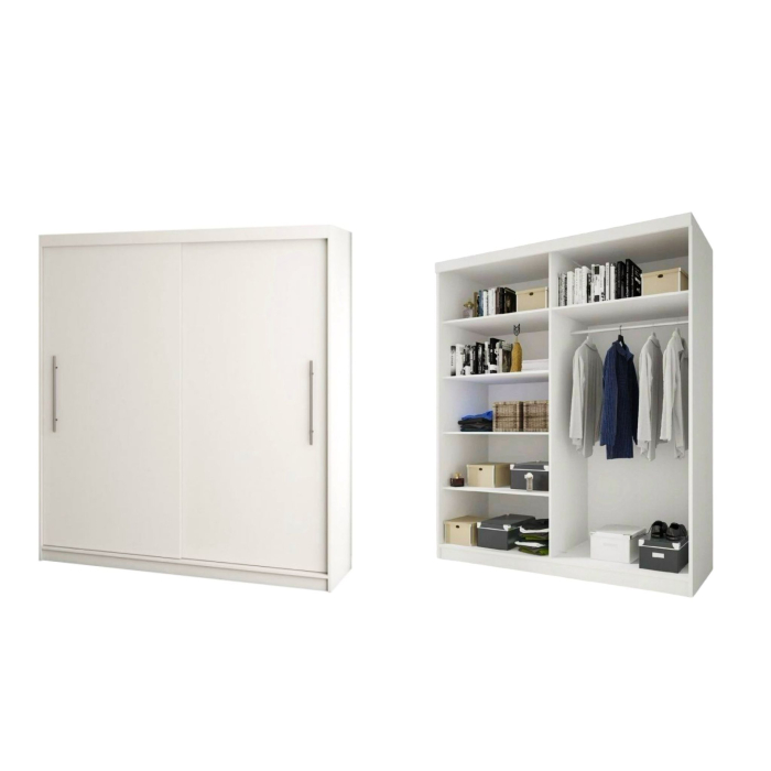 Set Dormitor Elis, 180x200cm, Alb, Pal 18 mm [5]