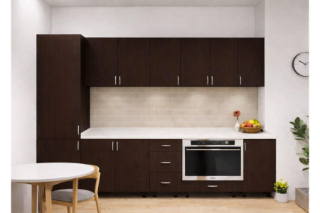 MOBILA BUCATARIE - Bucatarie Klara, 290 cm L, Wenge, Pal 18 mm