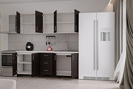 Bucatarie Mona, 200 cm L, Wenge, Pal 18 mm [1]