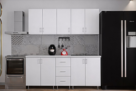 Bucatarie Ritta, 200 cm L, Alb, Pal 18 mm