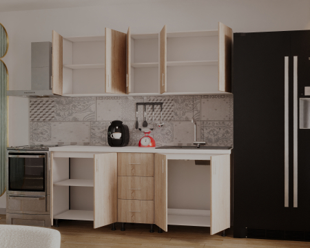 Bucatarie Ritta, 200 cm L, Sonoma, Pal 18 mm [4]