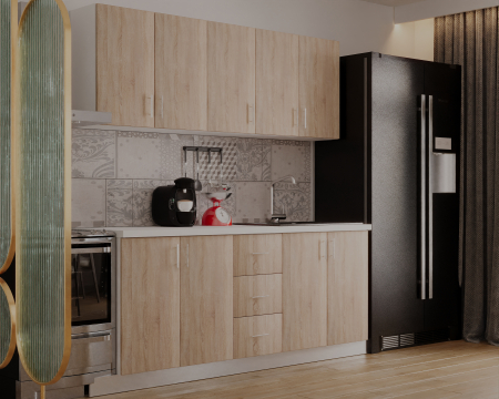 Bucatarie Ritta, 200 cm L, Sonoma, Pal 18 mm [1]