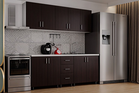 Bucatarie Ritta, 200 cm L, Wenge, Pal 18 mm [2]