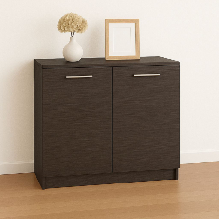 COMODE SI NOPTIERE - Comoda 2 usi, 100x85x40 cm, Wenge, Pal 18 mm