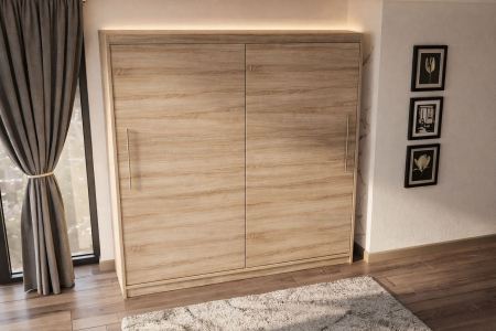 Dressing Alex, 120x60x200cm, Stejar Sonoma, Pal 18 mm [2]