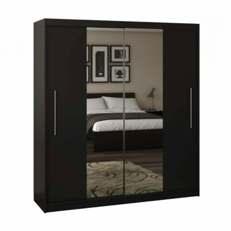 Dressing Alex, 120x60x200cm, cu oglinda, Wenge, Pal 18 mm [1]