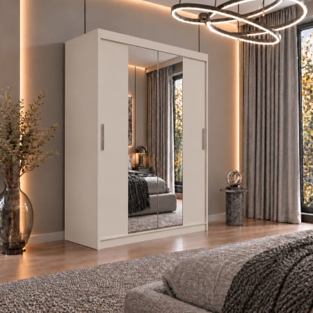 Dressing Alex, 120x60x200cm, cu oglinda, Sonoma, Pal 18 mm