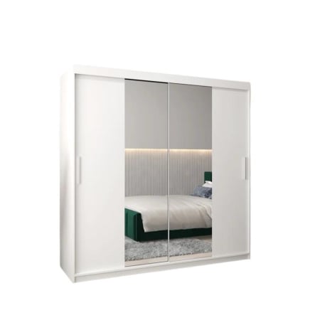 Dressing Alex, 140x60x200cm, cu oglinda, Alb, Pal 18 mm [1]