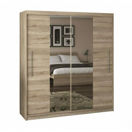 Dressing Alex, 140x60x200cm, cu oglinda, Sonoma, Pal 18 mm [1]