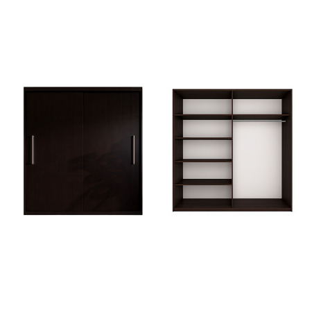 Dressing Alex, 160x60x200cm, Wenge, Pal 18 mm [5]