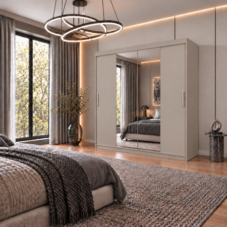 Dressing Alex, 180x60x200cm, cu oglinda, Casmir, Pal 18 mm [3]