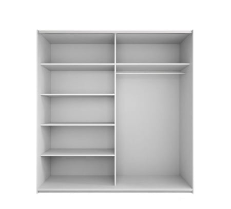 Dressing Alex, 180x60x200cm, cu oglinda, Sonoma, Pal 18 mm [6]