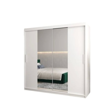 Dressing Alex, 180x60x200cm, cu oglinda, Sonoma, Pal 18 mm [4]