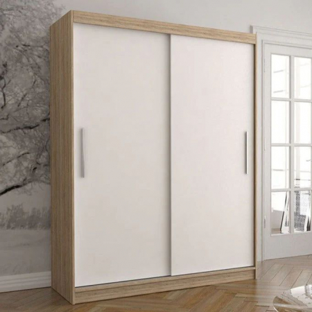 DRESSINGURI FARA OGLINDA - Dressing Alex,180x60x200cm, Stejar Sonoma+Alb, Pal 18 mm