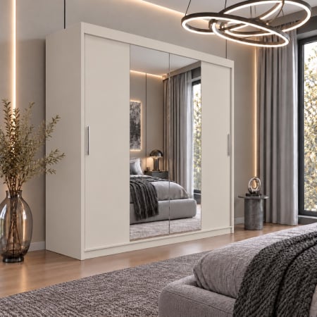 Dressing Alex, 200x60x200cm, cu oglinda, Casmir, Pal 18 mm