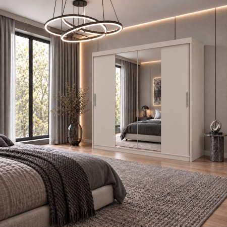 Dressing Alex, 200x60x200cm, cu oglinda, Casmir, Pal 18 mm [3]