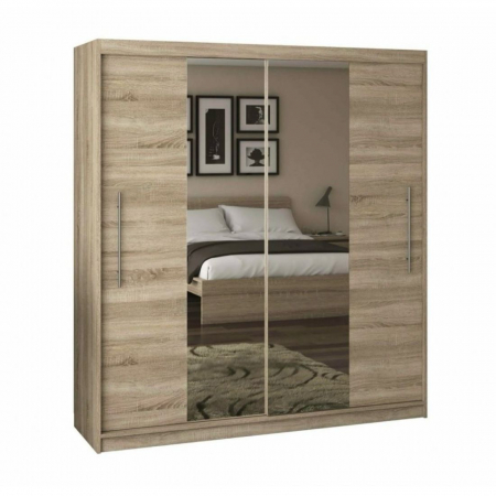 Dressing Alex, 160x60x200cm, cu oglinda, Sonoma, Pal 18 mm [1]