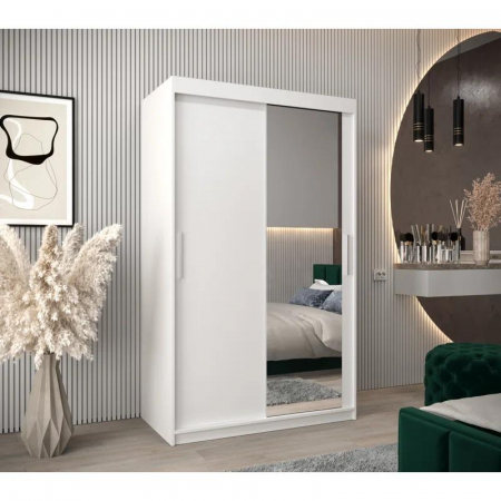 TOATE DRESSINGURILE - Dressing Ana, 120x60x200cm, cu oglinda, Alb, Pal 18 mm