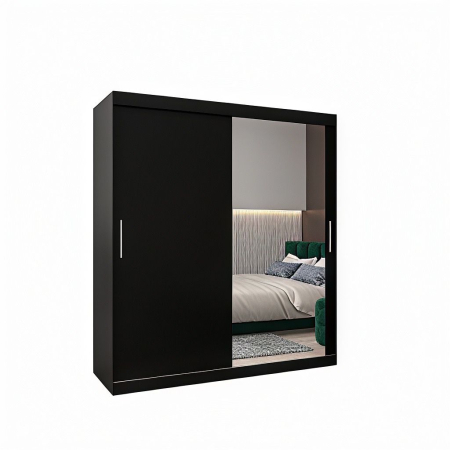 Dressing Ana, 160x60x200cm, cu oglinda, Wenge, Pal 18 mm [3]