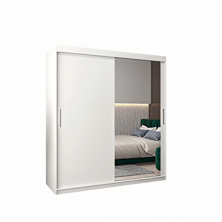 Dressing Ana, 160x60x200cm, cu oglinda, Alb, Pal 18 mm [3]