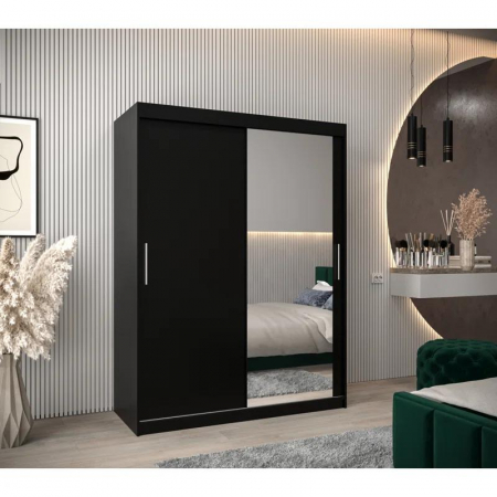 Dressing Ana, 160x60x200cm, cu oglinda, Wenge, Pal 18 mm