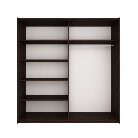 Dressing Ana, 160x60x200cm, cu oglinda, Wenge, Pal 18 mm [1]